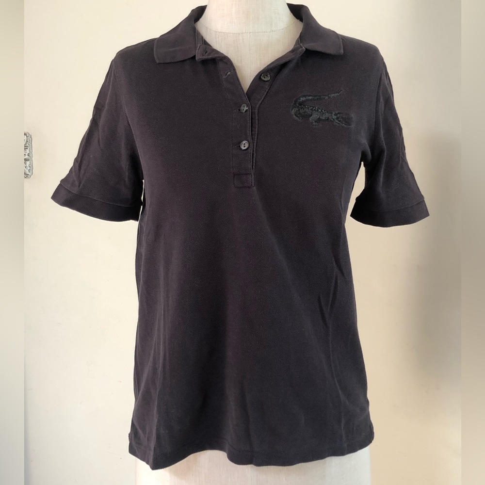 Lacoste vintage black polo t-shirt